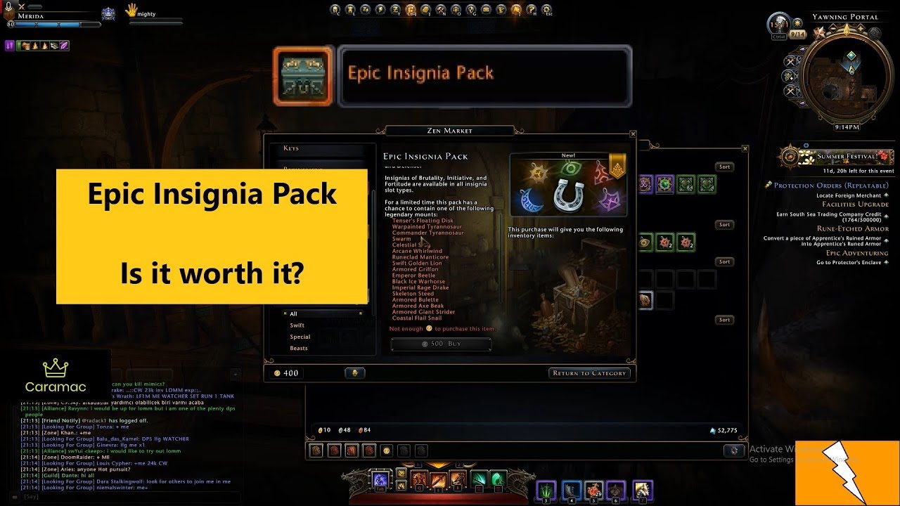 Epic Mount Boxes - Neverwinter