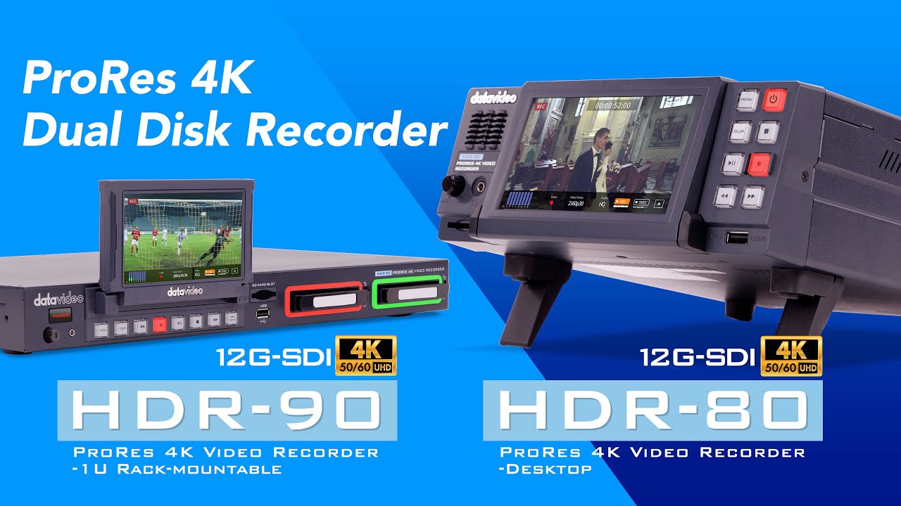 【Official】The Brand New Datavideo HDR-80 and HDR-90 ProRes 4K Recorder ｜Datavideo