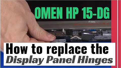 How to replace display panel hinges for OMEN by HP 15-dg Series Gaming Laptop