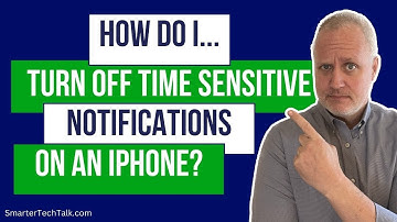 How to Turn Off Time Sensitive Notifications iPhone