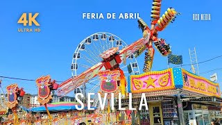 Atracciones Feria de Abril Sevilla 2022. 4K