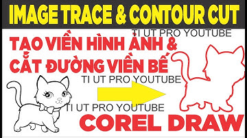 COREL DRAW IMAGE TRACE & CONTOUR CUT, TẠO VIỀN HÌNH ẢNH & CẮT ĐƯỜNG VIỀN BẾ DECAL , CNC #contour