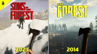 Sons of the forest vs The forest - Details and Physics Comparison