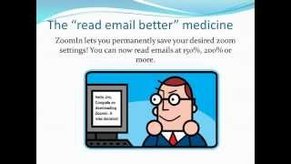 Microsoft outlook 2007, 2010 and 2013 does not save the email zoom
settings. sagelamp zoomin is an addin that lets you permanently. now
y...