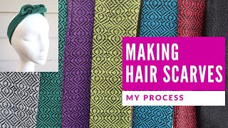 Process - How I make handwoven hair scarves on my Ashford Jack loom