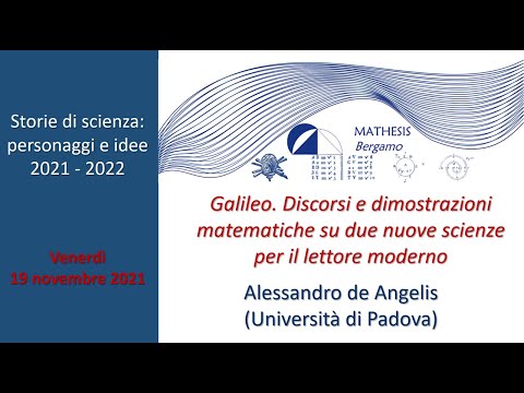 Galileo: Due nuove Scienze per il lettore moderno. Alessandro de Angelis