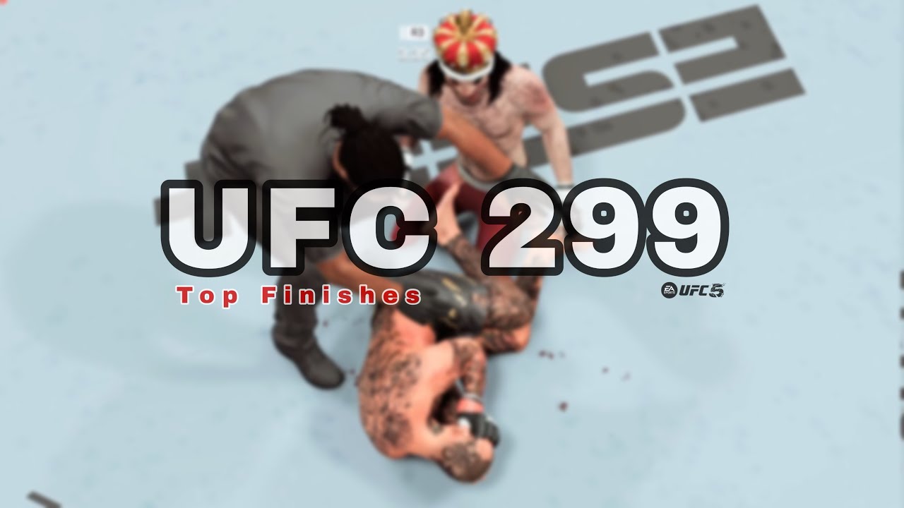 UFC 299 🏁 Top Finishes (UFC 5) - YouTube