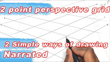 How To Construct Grids In Perspective #perspectivegrids #Perspectivedrawing