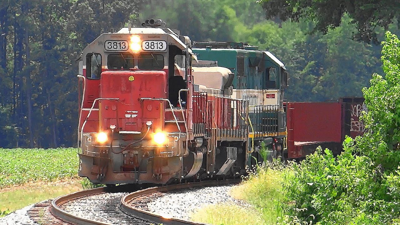 North Carolina and Virginia Railroad Slab Train Arrives in Ahoskie