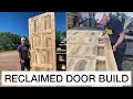 Building a solid reclaimed wood door