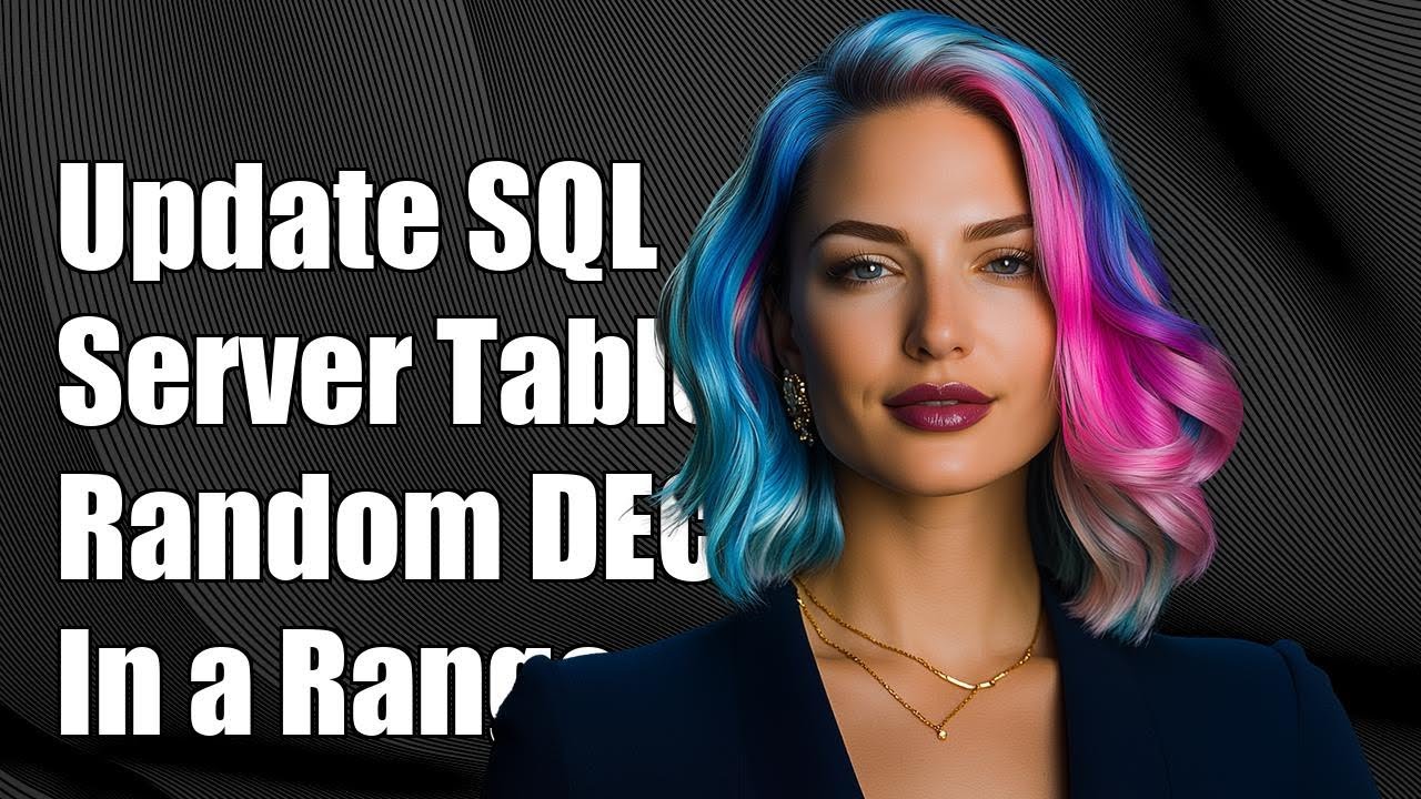 How to Update SQL Server Table with Random DECIMAL Numbers in a Range ...