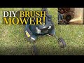DIY Brush Mower Brush Hog with TEST