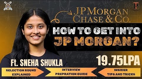 🎉 Placement Success Story | Ms. Sneha Shukla | J.P. Morgan | ₹19 LPA 🎉