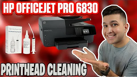 Hp Officejet Pro 6830 Printhead Cleaning - Not Printing Black or Color FIXED!