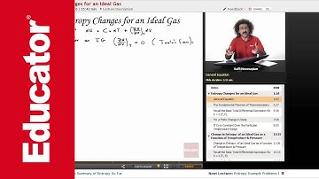 “Entropy Changes for an Ideal Gas” | Physical Chemistry with Educator.com