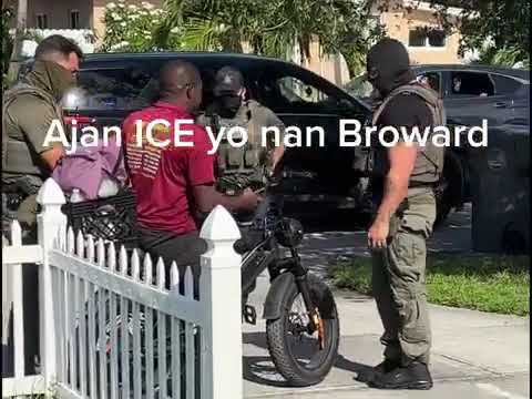 Men kòman ICE ap arete ayisyen jodi a nan Floride leta bay pep la sekirite pou vinn lakay yo