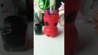 Pencil Holder From Bottle #shorts Pencil Holder From Bottle #shorts