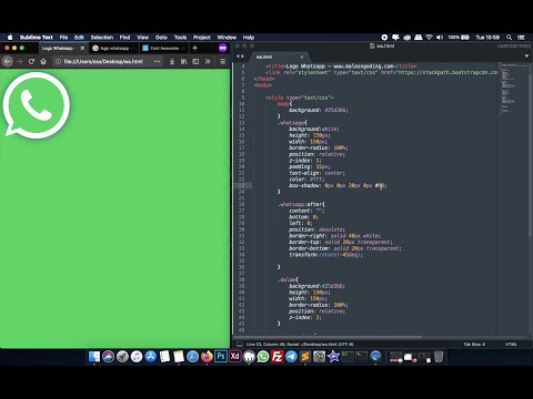 Latihan CSS - Membuat Logo Whatsapp dengan HTML dan CSS