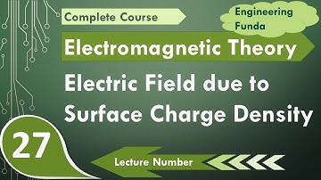 Electric field due to Surface Charge Density | Electromagnetics Theory | Engineering Funda