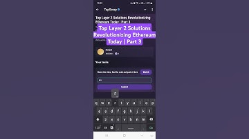 Top Layer 2 Solutions Revolutionizing Ethereum Today | Part 3 | Tapswap Code | Tapswap Code Today