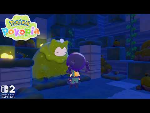 Pokémon Pokopia | Helped Meowth & Meet Green Snorlax, Gather hidden material & Items - Bleak Beach