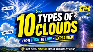 10 Types of Clouds ☁️ | From High to Low Clouds Explained