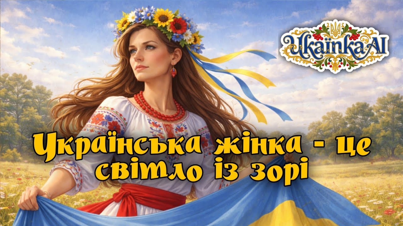 Українська жінка — це світло зі зорі | Пісня про силу, любов і надію | UKRAЇNKA AI 