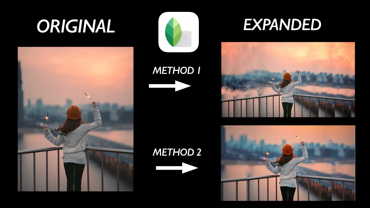 Turn Portrait Image To Landscape Image In Snaseed || Tutorial