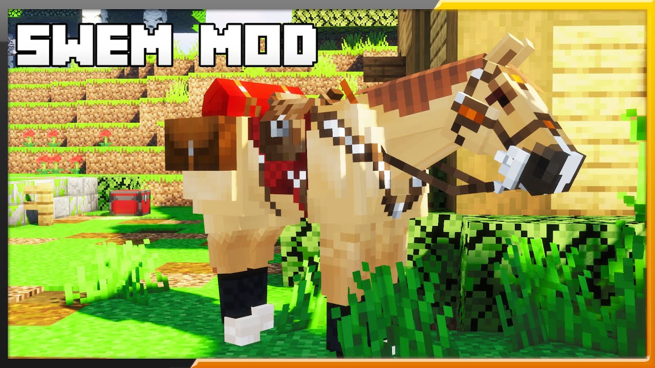 ✓LANÇOU SWEM - O MOD MAIS REALISTA DE CAVALOS! - TUTORIAL MINECRAFT MOD 