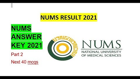 NUMS paper key 2021 pat-2 | NUMS result 2021 | nums answers | #numskey |#numsresult|#nums key part 2
