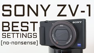 Best Settings for the Sony ZV-1