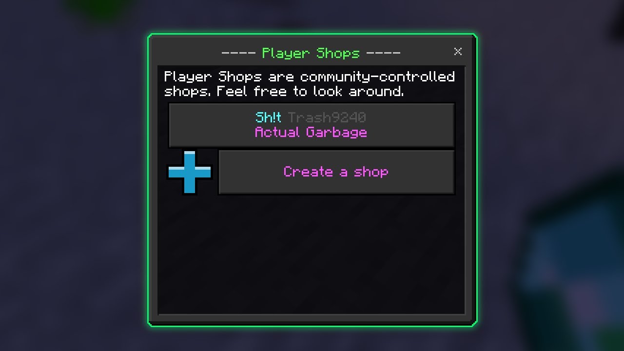 Azalea - Player Shops | MCPE Essentials Addon - YouTube