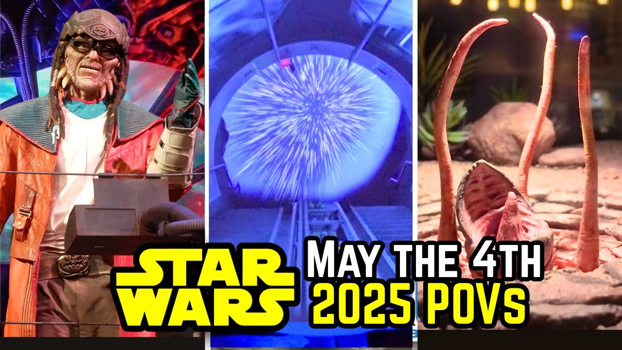 Star Wars Rides - May the 4th - 2025 Ride POV Compilation | Disneyland & Disney World | 4K 60FPS