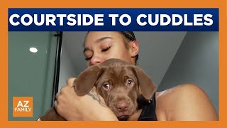 Phoenix Mercury All-Star Satou Sabally describes adopting a puppy