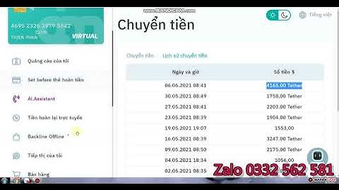 Tiền về mỗi tuần , rút 9000 đô từ AI.MARKETING .