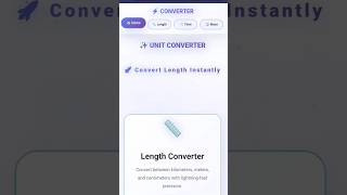 🔥 Ultimate Unit Converter in HTML, CSS & JavaScript | Weight, Length, Time & More! #shorts