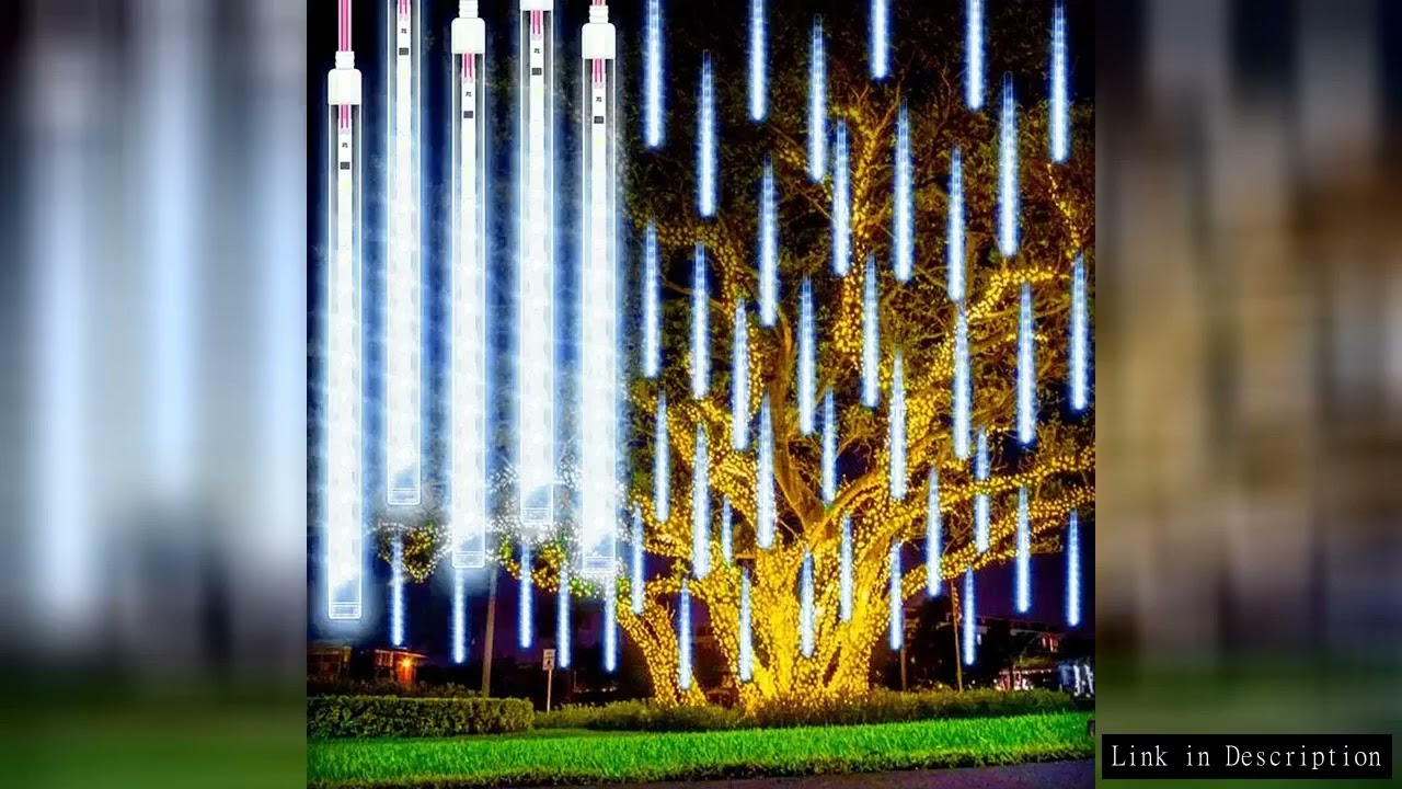 Outdoor LED Meteor Shower Lights Falling Rain Drop Fairy String Light Waterproof for Christmas Party