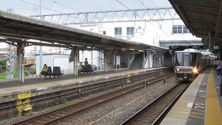 JR西日本 223系2000番台 W21編成 普通高槻から快速  網干行き  膳所駅  新大阪  20190715