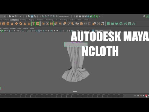 AutoDesk Maya | Ncloth | Making curtain Using Ncloths |