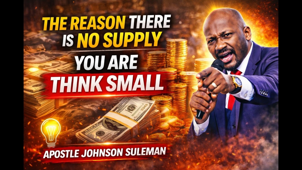 THE REASON THERE IS NO SUPPLY NOW, YOU ARE THINKING SMALL || APOSTLE JOHNSON SULEMAN