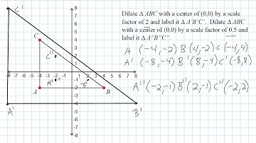 Dilation Of Triangle - Stretching And Shrinking