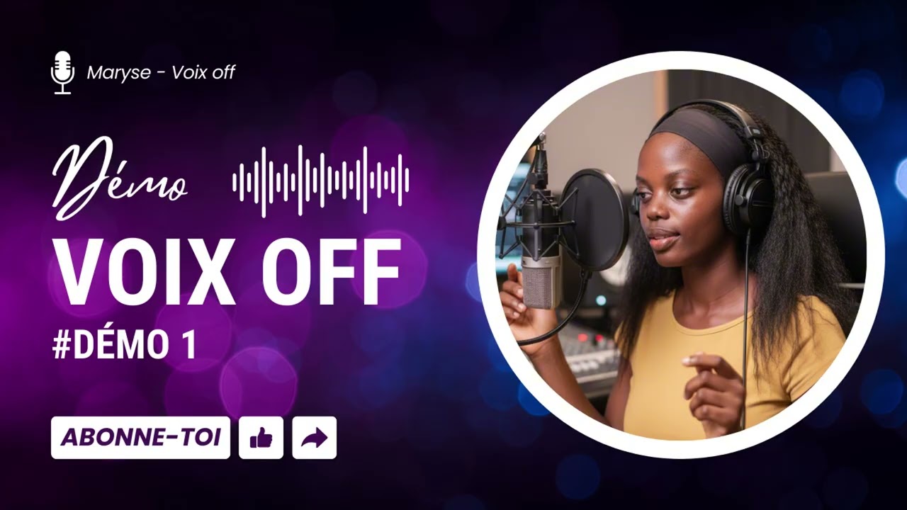 enregistrer votre voix off féminine en Français et/ou Anglais
