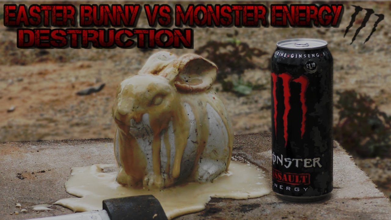 EASTER BUNNY VS MONSTER ENERGY DESCRIPTION 4K - YouTube