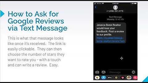 How to get Google reviews via text message