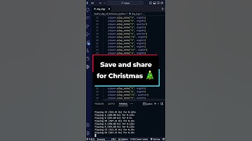 🎄 The 12 days of christmas - Day 4 🎄🎹 but in Python #shorts #python #merrychristmas #programming