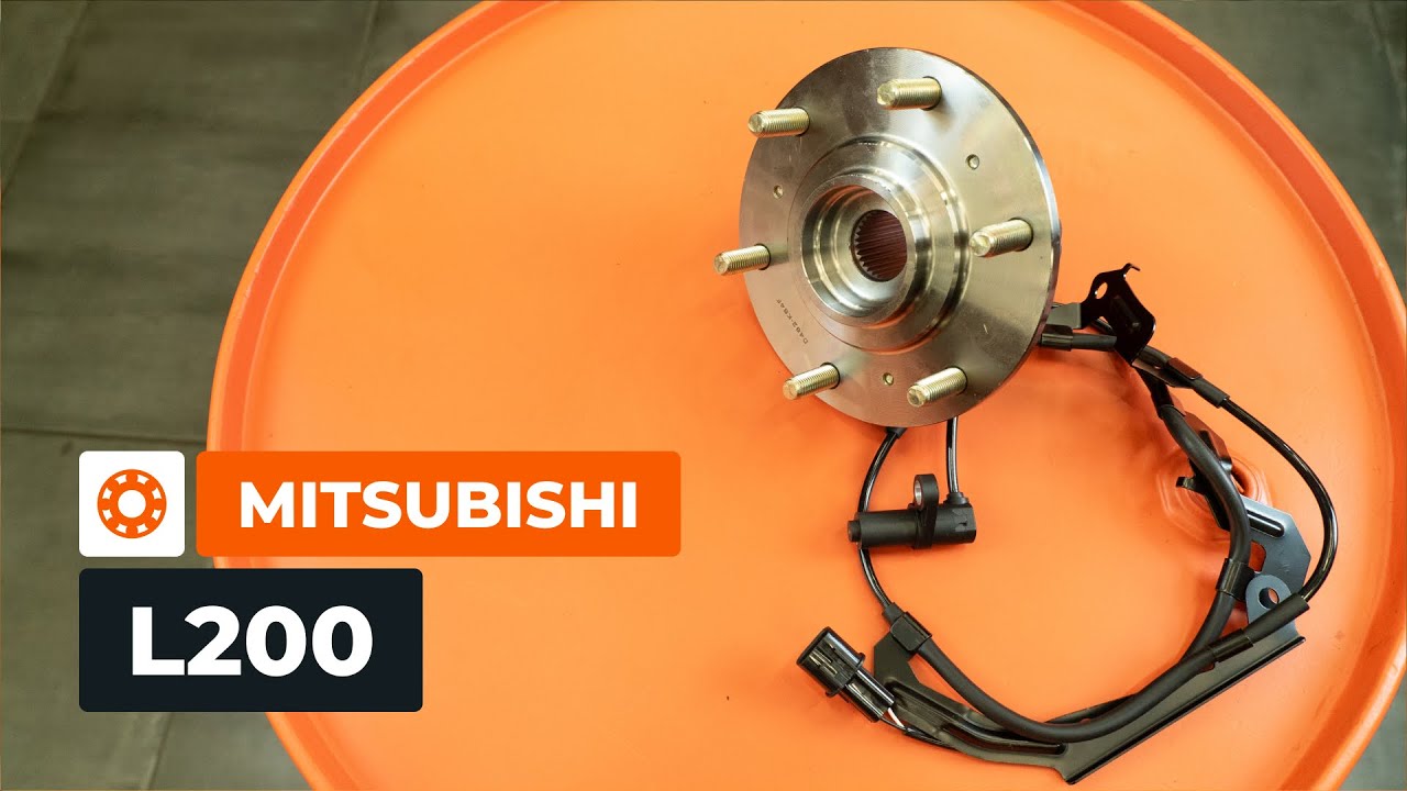 Comment changer les roulements de roue avant et capteurs ABS sur la MITSUBISHI L200 KA [TUTORIEL]