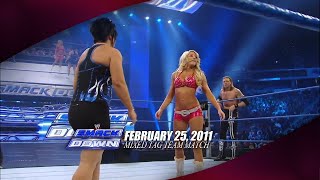 (SWWE): WWE SmackDown 02/25/11 - Kelly Kelly & Edge vs. Vickie Guerrero & Drew McIntyre