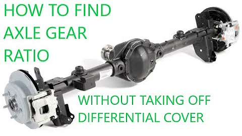 HOW TO DETERMINE AXLE GEAR RATIO! without taking the diff. cover off [fast & easy]