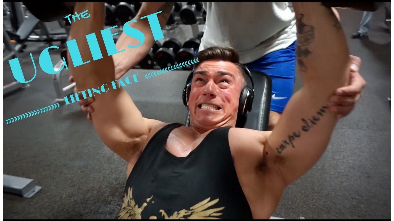 UGLIEST LIFTING FACE Push Day At Gold's Gym YouTube