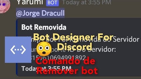 Comando de Remover Bot de um Servidor (Bot Designer For Discord) - BPE Jorge